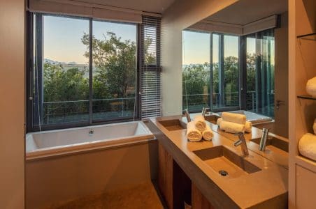 en-suite with bath & shower
